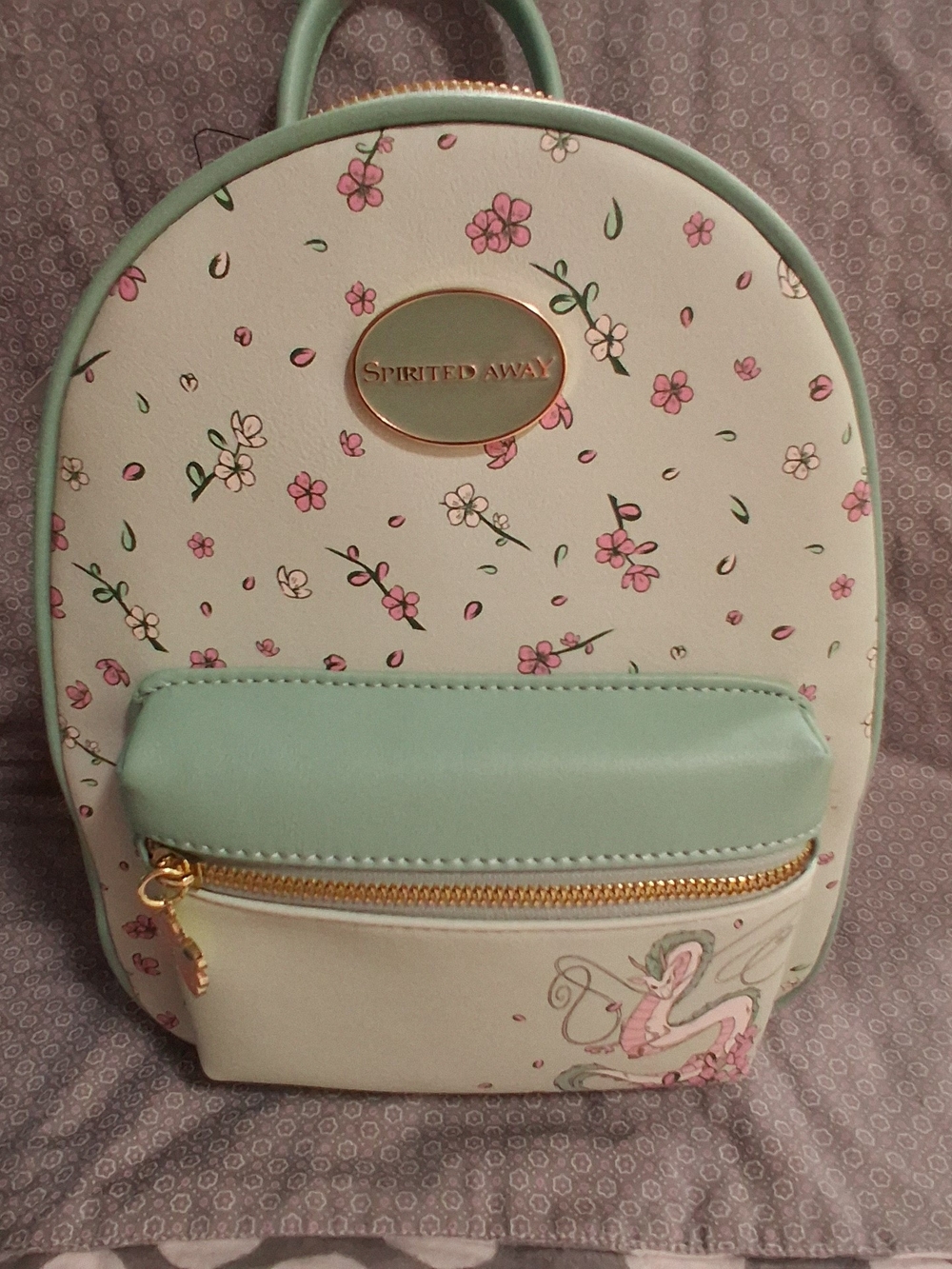 Hot Topic Studio Ghibli Spirited Away Haku Sakura Mini Backpack